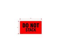 Kenco 3"""" X 5"""" Do not Stack Fluorescent Shipping Label Stickers for Shipping and Packing - 500 Adhesive Labels Per Roll