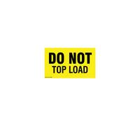 Kenco 3 X 5 Do not Top Load Fluorescent Shipping Label Stickers - 500 Adhesive Labels Per Roll
