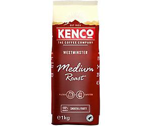 Kenco Caffeinated Ground Coffee Westminster Smooth and fruity flavour Medium Roast 1 kg