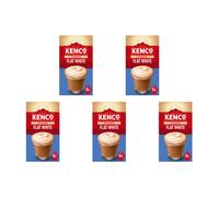 Kenco Flat White Instant Coffee Sachets s 8x14.8g (Pack of 5, Total 40 Sachets, 592g)