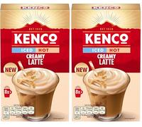 Kenco Iced Hot Creamy Latte Instant Coffee Sachets x8 (Pack of 10, Total 40 Drinks)