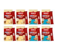 Kenco Iced Hot Latte Instant Coffee Sachets, Vanilla and Salted Caramel Variety Pack, 8 Packs