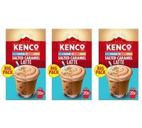 Kenco Iced Hot Salted Caramel Latte Coffee x20, Pack of 3, Total 60 Sachets