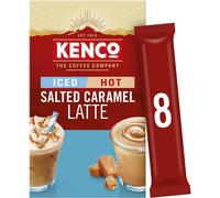Kenco Iced Hot Salted Caramel Latte Sachets x8 (Pack of 5, Total 40 Sachets)