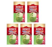 Kenco Iced Hot Strawberry Matcha Latte x8, Pack of 5, Total 40 Sachets