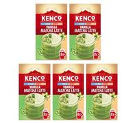 Kenco Iced/Hot Vanilla Matcha Latte Sachet x8 (Pack of 5, Total 40 Sachets)