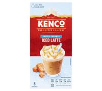 Kenco Iced Latte Salted Caramel Instant Coffee Sachets 5 Boxes of 8 Sachets, Total 40 Servings