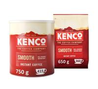 Kenco Instant Coffee Bundle | 1 x Kenco Smooth 750g Tin and 1 x Kenco Smooth 650g Refill Bag