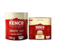 Kenco Instant Coffee Bundle | 1 x Smooth 750g Tin and 1 x Latte 1kg Tin