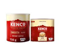 Kenco Instant Coffee Bundle | 1 x Smooth 750g Tin and 1 x Latte 1kg Tin