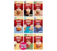 Kenco Instant Coffee Sachets Pick Any 6 packs from 9 Blend Inc: Almond, Vanilla, Oat, Baileys, Cappuccino, Flat White, ICED HOT salted Caramel Latte Etc.