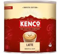 Kenco Latte Instant Coffee Powder, 1kg Tin | Latte, Creamy, Velvety, Coffee Shop Style, Lasting Froth, Makes 61 Cups, Perfect for Home & Office