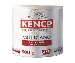 Kenco Millicano Americano Instant Coffee, 500g Tin | Bold & Rich, Intensity 7, Arabica & Robusta Instant Blend, Barista Style, Ready In An Instant, Makes 275 Cups, Recyclable Tin