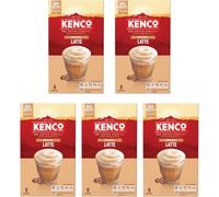 Kenco Original Latte Instant Coffee Sachets 8 X 16.3G, Pack of 5