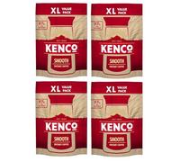 Kenco Smooth Instant Coffee 300g Refill Bag (Pack of 4, Total 1.2kg)