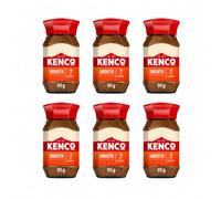 Kenco Smooth Instant Coffee 95g (Pack of 6 Jars, Total 570g)