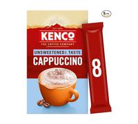 Kenco Unsweetened Cappuccino Instant Coffee Sachets 8x11.1g (Pack of 5, Total 40 Sachets, 444g)