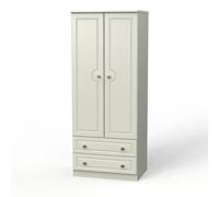 Kendal 2 Door 2 Drawer Wardrobe (Ready Assembled) Ready Assembled 2 U Taupe One Size