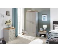GFW Kendal 3 Piece Bedroom Set in Grey GFW Grey