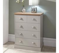 Kendal Chest of Drawers Grey 5 Drawers