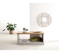 Kendal Coffee Table Storage Shelf Entertainment Media Stand Living Room Grey