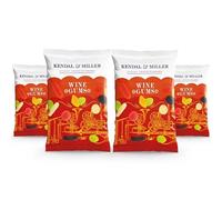 Kendal & Miller Wine Gums 4 Pack, 140g Each, Fruit Flavoured Chewy Sweets, Vegan Friendly Confectionery, Sharing Bag Treats For Parties, Snacking And Sweet Gift Packs