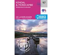 Landranger Active 97 Kendal, Morecambe, Windermere & Lancaster Map With Digital Version, Pink One Size