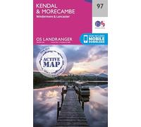 Landranger Active 97 Kendal, Morecambe, Windermere & Lancaster Map With Digital Version, Pink One Size