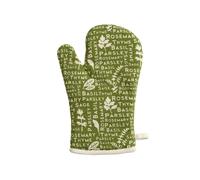 Orsina Single Oven Glove, Classic Country Print With Quilted Heat-Resistant Lining, Offers Comfortable Grip