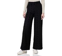 KENDALL & KYLIE Women's K&K W Velour Combo Oversized Flare Pants KKW3711719, Black, S