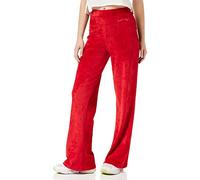 KENDALL & KYLIE Women's K&K W Velour HIGH Rise Flare Pants KKW3711720, Bloody RED, L