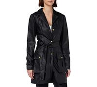 KENDALL & KYLIE Women's K&K W VGN Leather TIE Blazer KKW3711004, Black, L, L