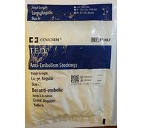 Kendall TED Thigh Length, Size H, Large Regular, Open Toe, White, 1 Set T.E.D