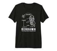 Kendama Physics Equation Skill Toy Motion Diagram Japanese Premium T-Shirt