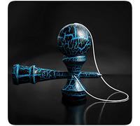 Kendama skill game with black/blue ball Wooden toys Wooden ball game Japanese skill toys from the brand PRECORN