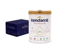 Kendamil First Infant Classic (6x800g) Stage 1 from Birth, Whole Milk Formula, Vegetarian, No Palm Oil, No GMOs and with Omega 3 DHA, Omega 6 ARA and Prebiotics