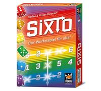 KENDi GAMES SIXTO - Dice Game for Everyone - Score in Rows & Columns - 12 Different Block Sheets - Ages 7+