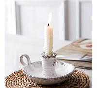 Kendiis Candle Holder Ceramic Candlestick Holder, Candlelight Stand for Spell Candles, Taper Candles, and Incense, Halloween Christmas Dining Room Home Decoration Display
