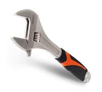 Kendo Adjustable Wrench - 300 mm - Max. 40 mm Jaw Width - English Tool with 2 Component Handle - Adjustable Wrench with Angled Head
