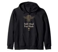 Kendo Bamboo Sword Martial Arts Practice Japanese Sword Zip Hoodie