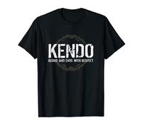 Kendo Begins and Ends with Respect Martial Arts T-Shirt