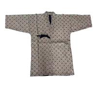 Kendo Bottoms/Tops Aikido Samurai Hakama Martial Arts Clothing Suit Hakama Clothing Kimono Shirts Costumes (TOP-YELLOW, 170CM)
