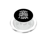 Kendo Cats Coffee This Is What I Love - Japanese Kendo PopSockets PopGrip for MagSafe