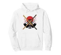 Kendo Dojo Silhouette Contemporary Clean Art Class Kendoka Pullover Hoodie