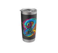 Kendo Fighter kendoka Synthwave Stainless Steel Insulated Tumbler