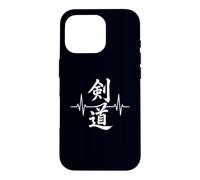 Kendo Heartbeat Japanese Martial Arts Sword Fighting Case for iPhone 16 Pro