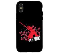 Kendo - Japanese sword fighting Kenjutsu Samurai Case for iPhone X/XS