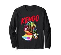 Kendo Martial Arts Japanese Sword Fighter Dojo Long Sleeve T-Shirt