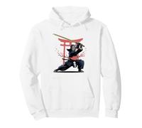 Kendo Shinai Crossed Swords Minimal Clean Illustration Pullover Hoodie