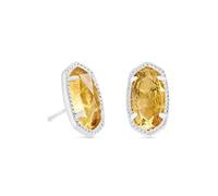 Kendra Scott Ellie Stud Earrings for Women, Fashion Jewelry, Brass Metal, No Gemstone